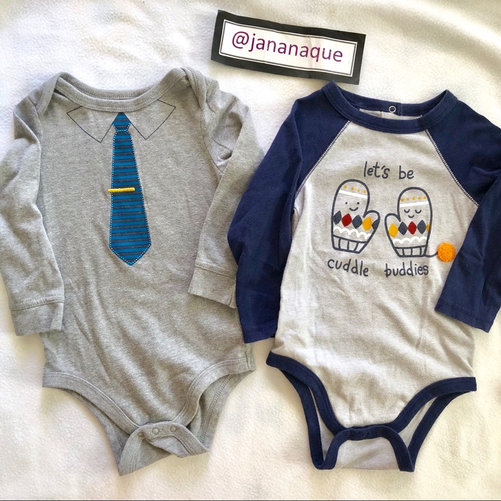 Target Cat&Jack 2 Long Sleeves Onesies